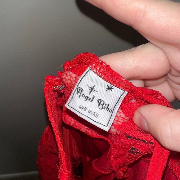 Angel Biba x Selfie Leslie Forget Me Not Criss-Cross Back Lace Bodycon Dress XS - Picture 3 of 7